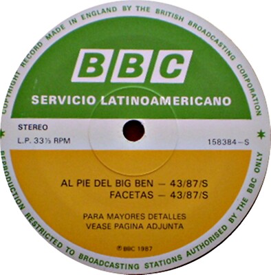 BBC LATIN AMERICA - AL PIE DEL BIG BEN- LOVE AND ROCKETS - 43/87