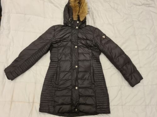 High quality Luhta women's down jacket down coat size 38 black with hood - Picture 1 of 24