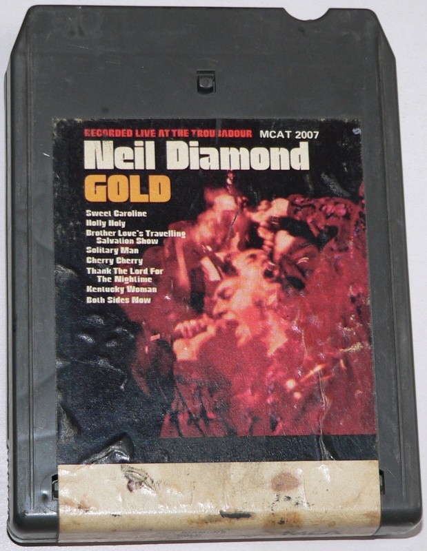 8-track / stereo 8 tape:  "Gold," by Neil Diamond, by MCA, tape MCAT-2007, 1960s