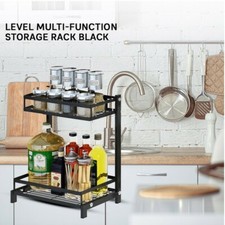 40cm Condiment Rack Stainless Steel Kitchen Multipurpose Storage Organizer Shel 