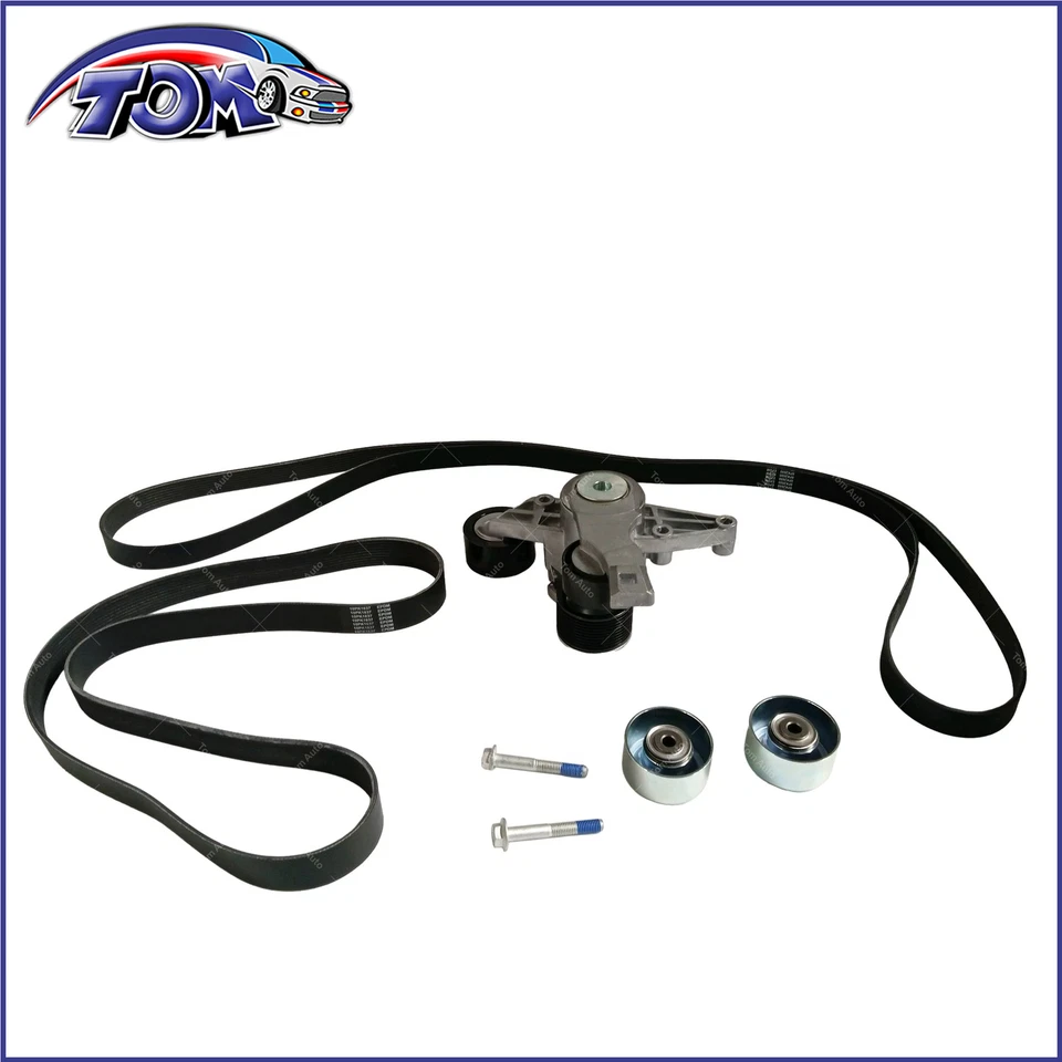 Kit de componentes de transmisión por correa Serpentine para Freightliner 122SD Cascadia 2010-2019 Foto 2 de 4