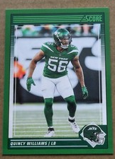 2024 Panini Score Quincy Williams Green #221 New York Jets