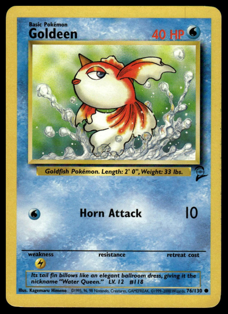 Pokemon Base Set 2 76/130 Goldeen
