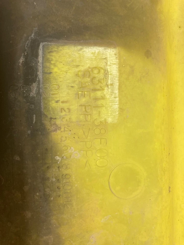 04 Suzuki LTA 400 LTA400 F Eiger yellow rear back fender fenders - Image 3 of 4