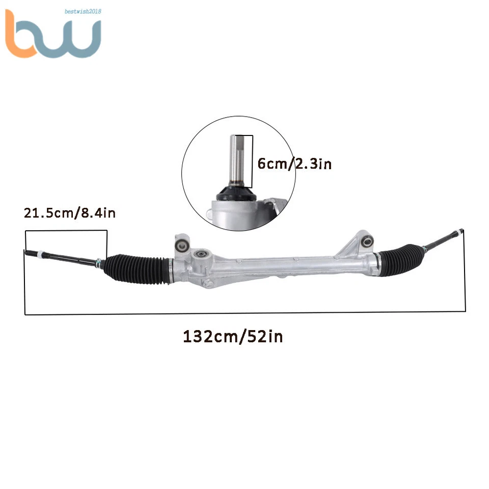 For 2007 2008 2009 Ford Escape Mercury Mariner Power Steering Rack And Pinion - Image 2 of 4