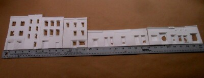 #ad Downtown Deco HO Scale Background Flat Storefronts Building Castings Windows $59.95