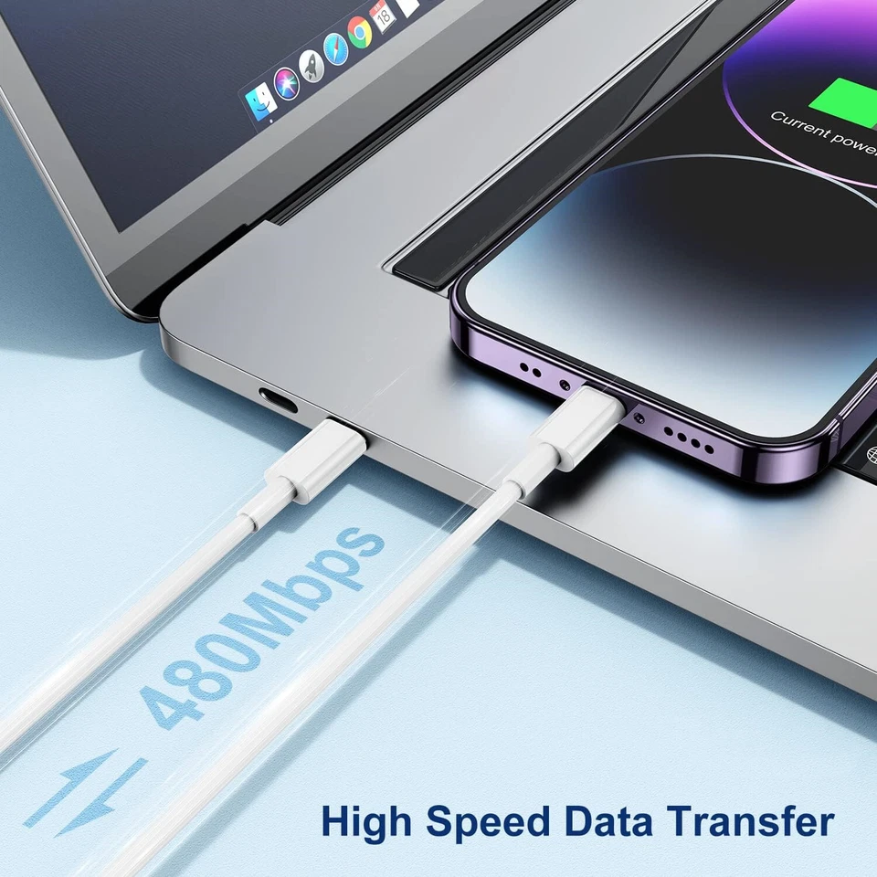 4 Pack Super Fast Charger Type C For iPhone 16 15 14 13 12 11 XS MAX XR SE 8 7 6 - Image 3 of 3