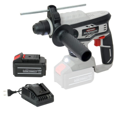 Dino KRAFTPAKET 18V Bürstenloser Akku Bohrhammer Bohrmaschine SDS-plus Beton22mm