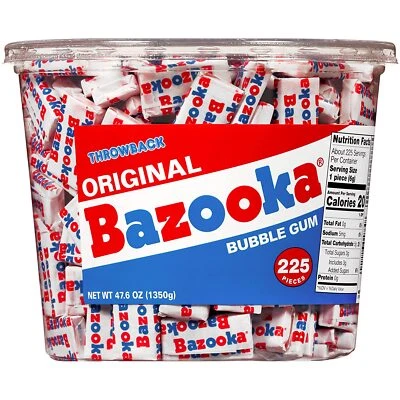 Goma de mascar Bazooka Bubble Summer 225 unidades envuelta individualmente en original... - Imagen 1 de 4