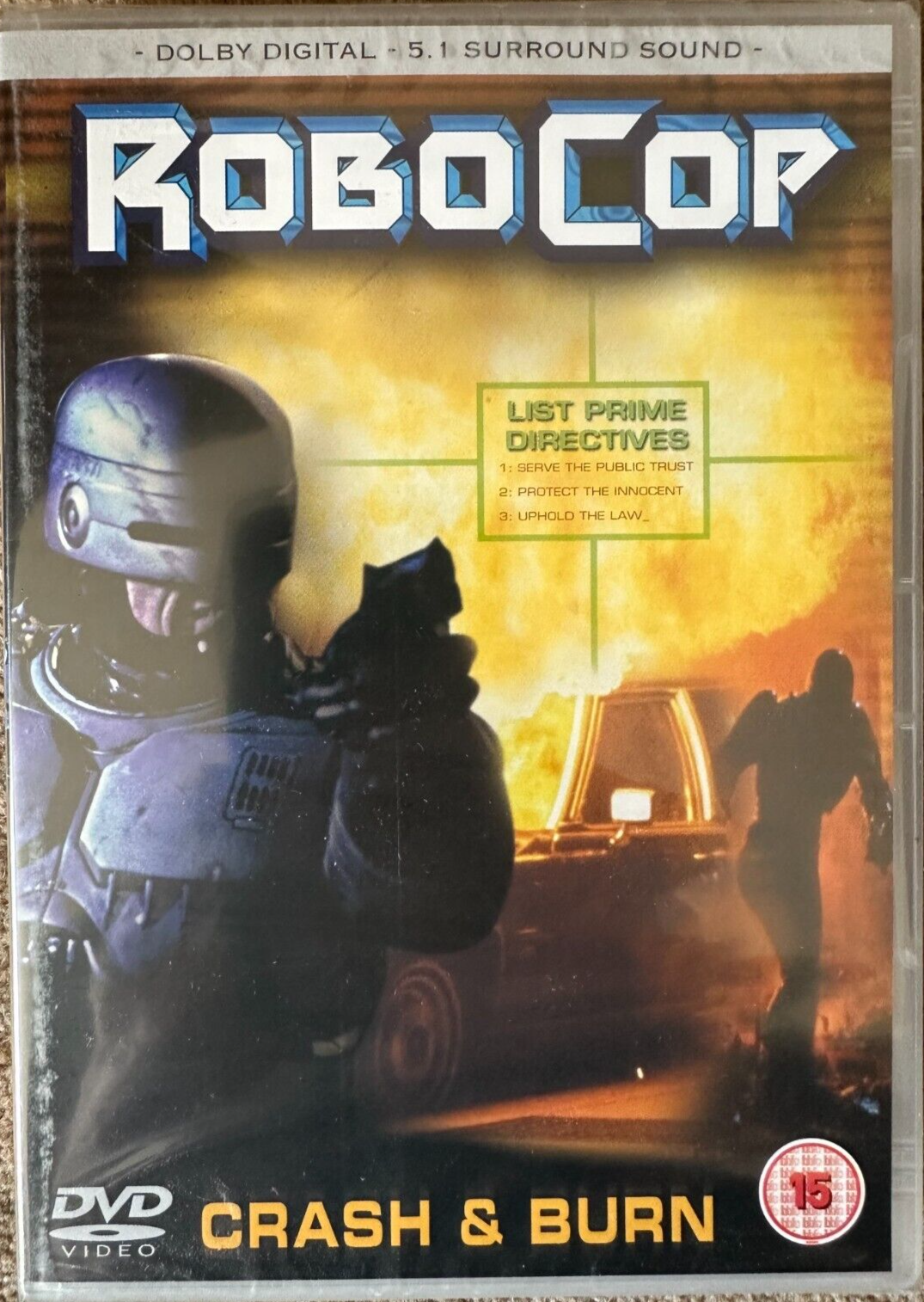 RoboCop - Crash & Burn DVD - Region 2 - New & Sealed