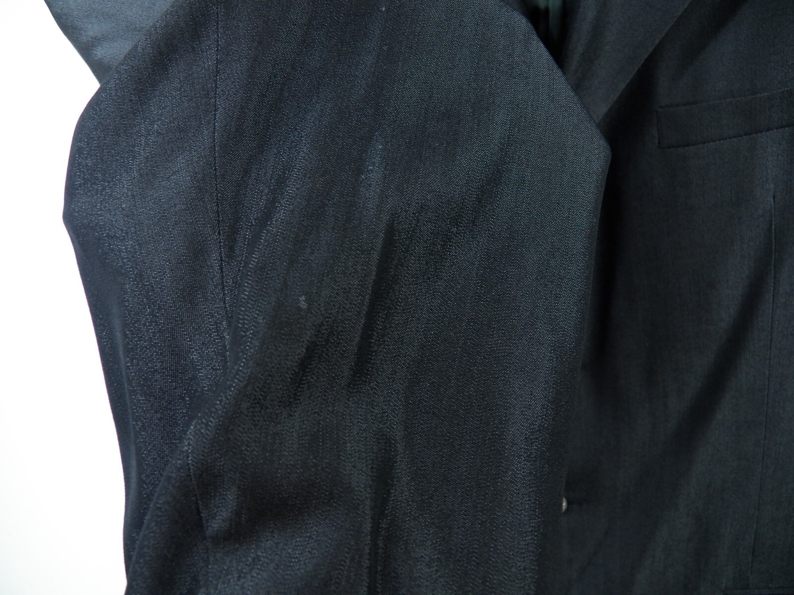 VERSACE CLASSIC V2 MENS 54 44 L BLAZER JACKET CHARCOAL METALLIC 72percent WOOL LUXURY image 8