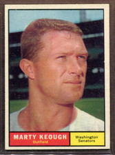1961 Topps Set-Break #146 Marty Keough EX-EXMINT *JAYSACE*