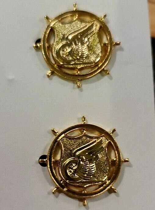 Bos Ranks Insignia Insignia,BOS, Commissioned Personnel Medal Transportation Corps 1 pair ...