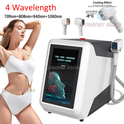 Salon Diode Laser 790nm 808nm 940nm 1064nm Hair Removal Machine 3 Cooling System