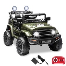 12V Kids Ride on Jeep Truck Car 2-Seater Electric Vehicle Toy 2-Way Control MP3