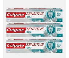 3x Colgate Sensitive Plus Instant Relief from Toothpaste 70g Pro Argin formula