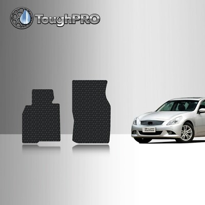 ToughPRO Front Mats Black For Infiniti G37 All Weather 2008-2013