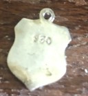 VINTAGE LIEBENZELL 830 SILVER ENAMEL SHIELD BRACELET CHARM — photo 7