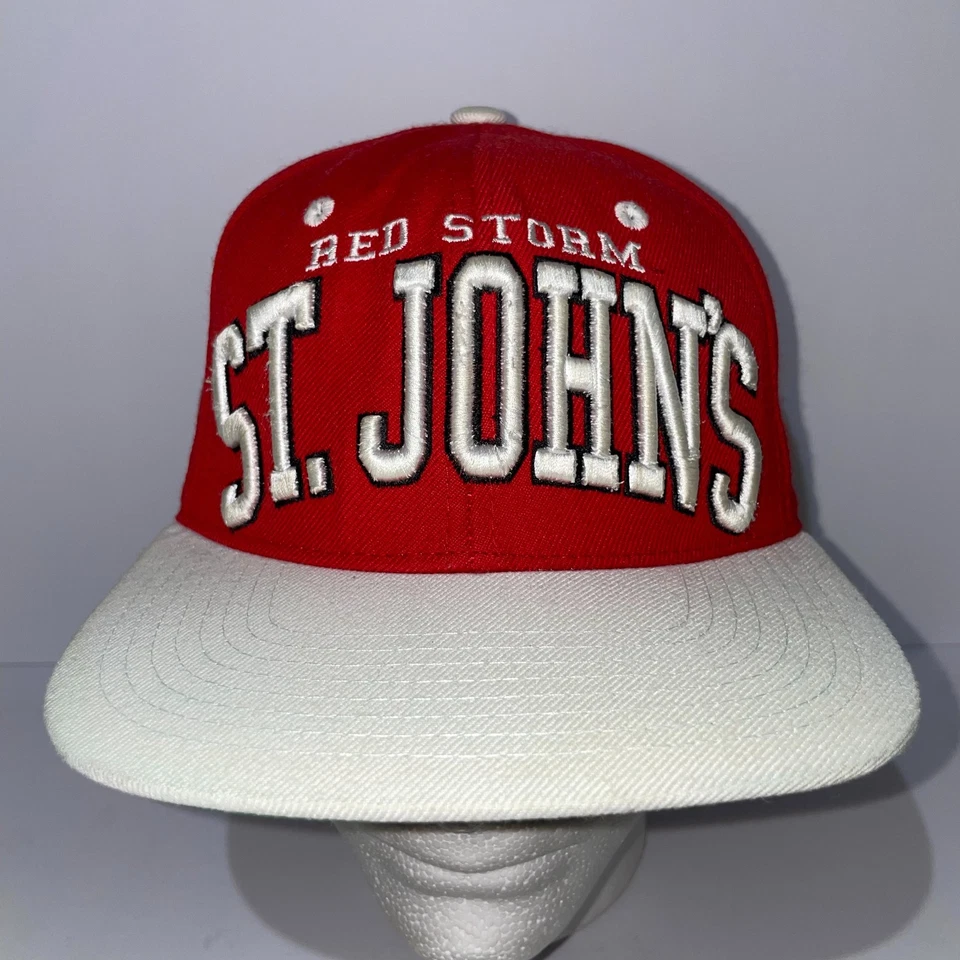 Gorra Zephyr St. John's Red Storm Snapback de colección bloque de lana roja deletreado Foto 2 de 4