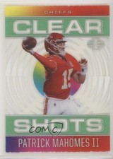 2021 Panini Illusions Clear Shots Emerald Patrick Mahomes II #CS-2 0n6n