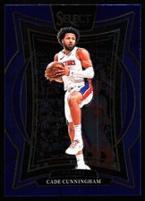 2024-25 Panini Select - Concourse Cade Cunningham #65 Blue