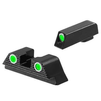 Night Sight- 3 Dot High Visibility Handgun Sight with Tool Fits 17, 19, 22, 2...