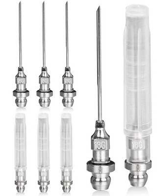 8 Pcs Bearing Grease Gun Needle Accessory Set, Small Grease Needle Nozzle Syring