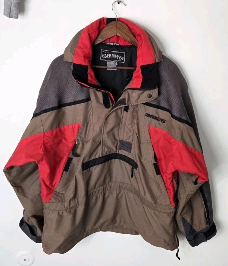 Vintage Obermeyer Ski Jacket Snowboarding Red, Black, Tan 80s/90s Size XL
Opens in a new window or t