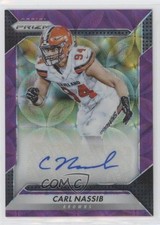 2016 Panini Prizm Rookie Purple Scope 9/99 Carl Nassib #RA-CNB Auto 7xr