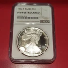 U.S. Mint 1992 American Eagle 1oz Silver Proof NGC PF69 Ultra Cameo