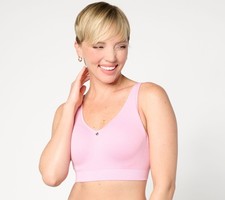 Breezies Women's Bra Sz 44B Air Effects Seamless Underwire Contour Pink A622901