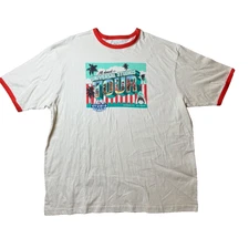 Universal Studios Hollywood CA NWT Studio Tour XXL Ringer T Shirt 60th Anniv.