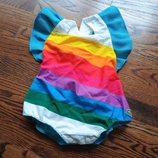 Magnolia Lake Children's Clothing Baby 18M Rainbow Bubble Outfit Rare Pride