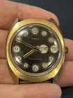 Vintage Timex Telephone Marlin Dial Watch Men 34mm Day Date Untested For Parts