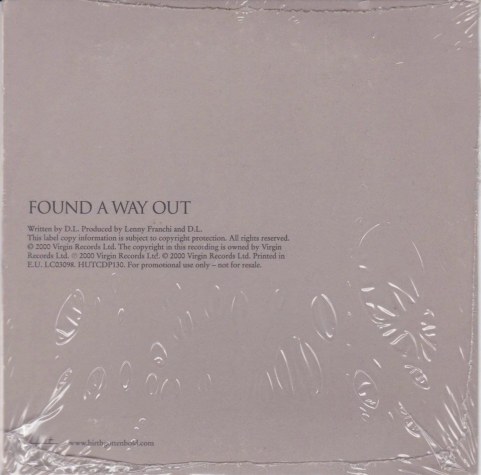 BIRTH Found a way out ( 1 Track Promo CD Single ) - Bild 2 von 2