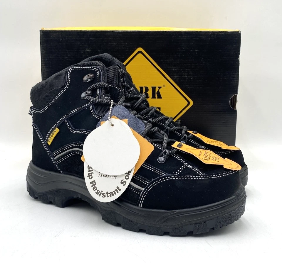 Work Zone C640 Men's NEW Nubuck Comp Toe Hiker Boots Black Multiple Sizes