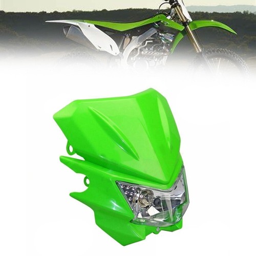 Black/Green Front Motor 12V Headlight Headlamp Head Light for Kawasaki KLX250 - Picture 11 of 16