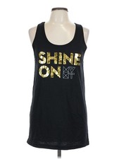 American Apparel Women Black Tank Top L