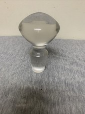 Vintage Clear Glass Large Bottle Stopper