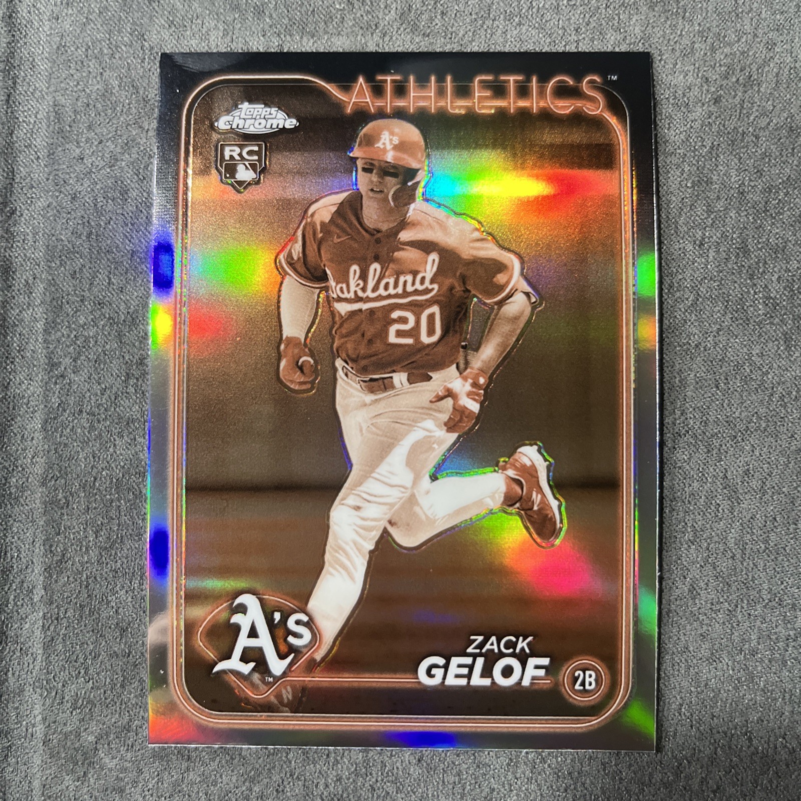 2024 Topps Chrome - Zack Gelof #282 Sepia Refractor (RC)