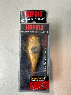 RAPALA CNR-06 CLACKIN RAP LIPLESS CRANKBAIT GOLD COLOR NIB RARE LQQK
