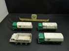 MATCHBOX LESNEY,SUPERFAST LOT OF FOUR BP MODELS AND A GARAGE ROOF BANNER--Y688