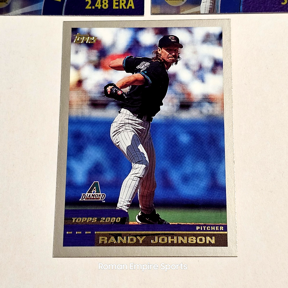 2000 Topps - Randy Johnson - Arizona Diamondbacks - 3 Pc HOF Set 
