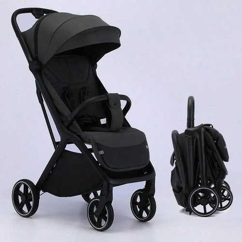 Lightweight Baby Stroller, Foldable Stroller Infant, Widened Sunshade With Zippe