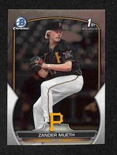 2023 Bowman Draft - Zander Mueth Chrome 1st Bowman #BDC-131 Pirates Prospect