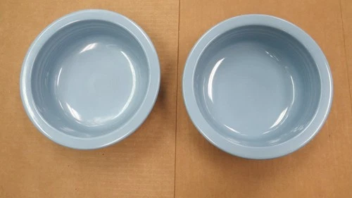 2 Large Fiesta Blue 8.25" Round Serving Bowl Fiestaware Lead Free