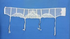 Victoria's Secret Lace Mesh w Beads Garter Belt Size XS S C3806