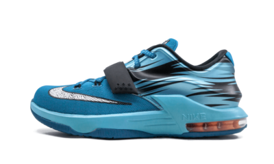 Nike KD VII 7 GS sz 4Y CLEARWATER Blue Black Durant Basketball