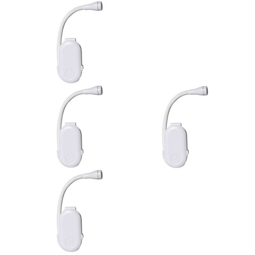 4 Stück Buch-Leselampe, Clip-Lampe, flexible Leselampe, tragbare Lampe für