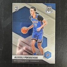 2020-21 Panini Mosaic Basketball Aleksej Pokusevski Base RC #226 OKC Thunder